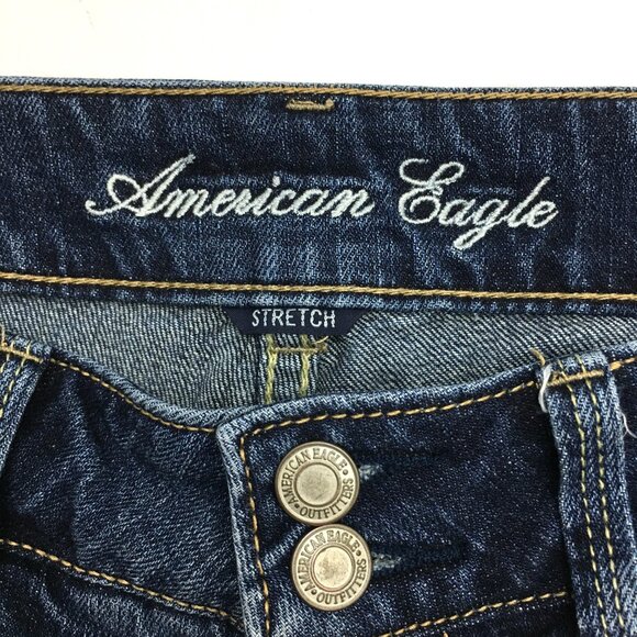 American Eagle Outfitters Artist Jeans Straight Leg Low Rise size 2 length 26" - Picture 3 of 8